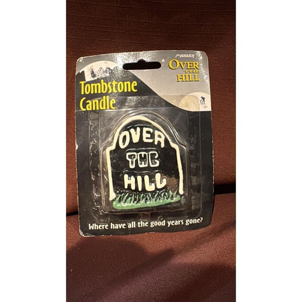 Tombstone Candle Over The Hill Birthday Candle  Vintage 2000